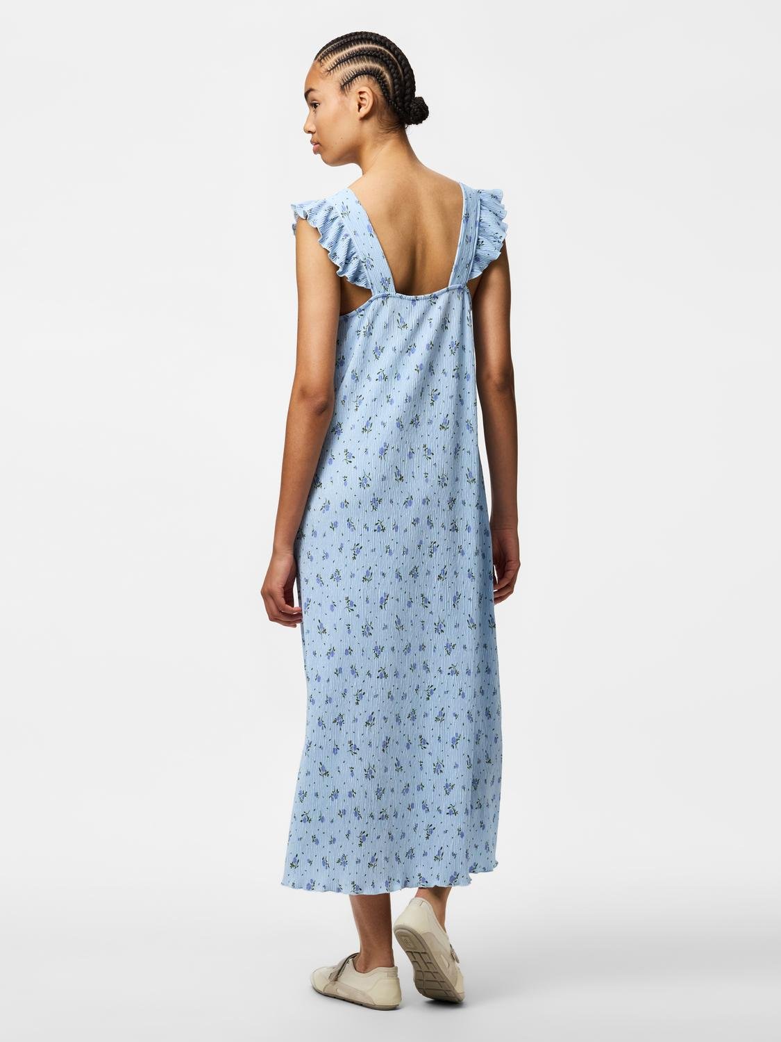 PCFLORA Midi Dress - Cashmere Blue - VERO MODA & VILA Bergvik